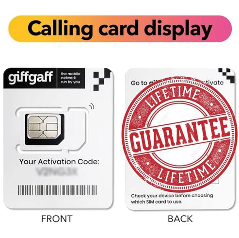 UK Giffgaff Sim in Pakistan 100% Original