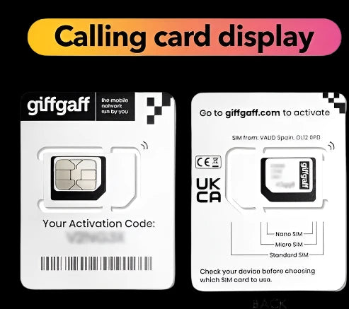 UK Giffgaff Sim in Pakistan 100% Original